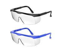 occhiali di sicurezza, Occhiali di sicurezza trasparenti antiappannamento sovradimensionati protettivi for lavori industriali Laboratorio Approvati ANSI Z87 Visione ampia
