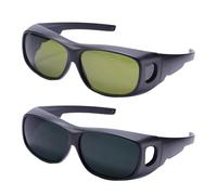 Occhiali di sicurezza per saldatori - Occhiali antiriflesso ad alta definizione, 16 x 15,5 cm, di sicurezza ombreggiate, protezione per e flash, resistenti al calore, protezione per gli