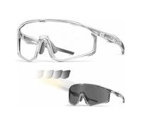 Occhiali di sicurezza polarizzati fotocromatici UV400, resistenti agli urti, lenti in PC, resistenti agli urti, per sport e lavoro, rapida transizione in 2 secondi (grigio)