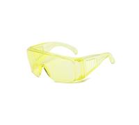 Occhiali di sicurezza, resistenti ai raggi UV, occhiali protettivi per edilizia, all'aperto e laboratorio (giallo)