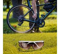 Occhiali di sicurezza resistenti al vento e alla polvere con protezione solare, per sport all'aria aperta tra cui equitazione, ciclismo ed escursionismo, con maggiore comfort per gli occhi (7)