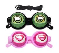 Occhiali Divertenti Con Azione Lampeggiante Manuale, Design Eccentrico, 14,5x6 Cm, Occhiali Ammiccanti, Vetro Lampeggiante Divertente, Comodo Trasporto, Per Il Palco Delle Risate Del Festival Di Compl