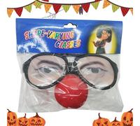 Occhiali divertenti per uomini e donne, occhiali da occhi divertenti - mascherare occhiali per uomo e donna - giocattolo leggero per trucchi per Halloween, riunioni di famiglia, feste in costume