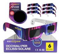 OCCHIALI ECLISSI SOLARE CERTIFICATI ISO 12312-2 FILTRO PER SMARTPHONE PROTEZIONE