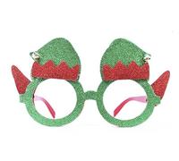 Occhiali Elfo Aiutante di Babbo Natale con glitter