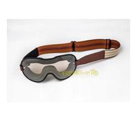 Occhiali ETHEN maschera 101 CAFE RACER lente Brown maschera moto vintage Ethen