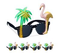 Occhiali Festa Fenicottero Palma Divertenti Sole Sunglasses Carnevale Colorati