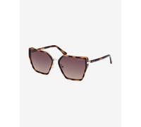 Occhiali Guess Butterfly Shape Injected marrone con lenti a specchio marrone scuro donna