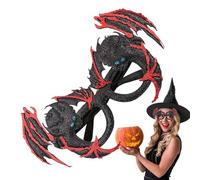 Occhiali Halloween Per Bambini - Accessorio Per Festa Spaventosa - Occhiali 3D Fantasma Ragno Gatto - Lenti Nere Ecologiche In Tessuto Polvere D’Oro E Spugna - Decorazione Atmosfera Festa Creati