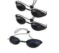 Occhiali Infrarossi, 3 Pezzi Occhiali Solarium UV Occhialini Solarium Occhialini Sole Occhiali di Sicurezza Occhiali di Protezione del Laser Occhi per IPL UV luce Terapia a Infrarossi Nero