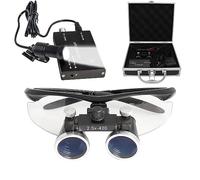 Occhiali ingrandimento,Lente d'Ingrandimento Dentale, dental loupe,lampada dentale2,6x Occhialini Binoculari Medici Chirurgici Dentali con Faro LED per Chirurgia Odontoiatrica