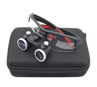 Occhiali Ingrandimento per Dentista, 3,5 X 420 Mm Lente di Ingrandimento Professionale Binoculare per Chirurgici, Black