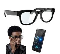 Occhiali Intelligenti AI, Fotocamera HD da 500 W, Controllo vocale, Trasmissione Wi-Fi,Occhiali da Sole con traduttore Bluetooth Intelligente, scatta, traduci, Ascolta Musica e Chiama Senza Sforzo!,B