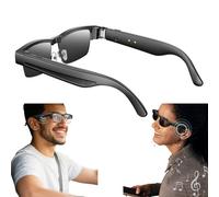 Occhiali Intelligenti Con Intelligenza Artificiale | Fotocamera Da 8 MP E Supporto ChatGPT | Registrazione Video 1080P | Traduzione In Tempo Reale | Stabilizzazione 1200P | Bluetooth 5.4(Nero)