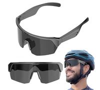 Occhiali intelligenti da sole sportivi per uomo e donna, alla moda, per ciclismo, occhiali Bluetooth, musica, chiamate HD, auricolari 2 in 1, lenti polarizzate UV400, per ciclismo, pesca, corsa,B