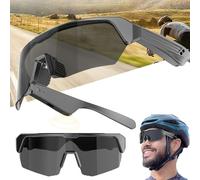 Occhiali Intelligenti da Sole Sportivi per Uomo e Donna, alla Moda, per Ciclismo, Occhiali Bluetooth, Musica, chiamate HD, Auricolari 2 in 1, Lenti polarizzate UV400, per Ciclismo, Pesca, Corsa,A