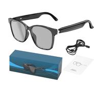 Occhiali intelligenti - Eyewear wireless 15x15cm, occhiali elettronici ricaricabili, dispositivo multifunzionale con riproduzione musicale di traduzione AI | Gadget intelligente portatile per