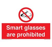 Occhiali intelligenti sono proibiti segno - 150x100mm - A6L