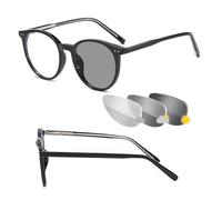 Occhiali M3 0,0 a -3,5 Se la vista da lontano è ridotta, Antiriflesso Fotocromatici (scurimento medio) Anti Luce Blu, Abbiamo scelto i Migliori materiali con Lenti CR39 (Occhiali Nero, -2,5)