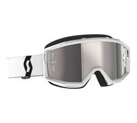 occhiali maschera motocross con lente a specchio Scott Primal 2025 bianco