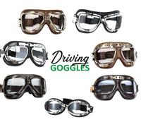 Occhiali maschera Retrò Vintage Aviatore Custom epoca per Moto Scooter Vespa