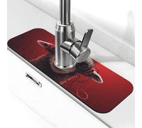 Occhiali meccanici a forma di pecora, paraspruzzi, tappetino per rubinetto, ventosa per rubinetto della cucina, maniglia del rubinetto, vassoio raccogli gocce per bagno (38,1 x 14 cm)