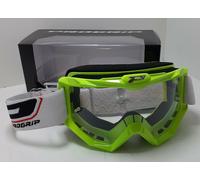 Occhiali Moto Cross Enduro Progrip 3201 Atzaki VERDE FLUO Lente Chiara