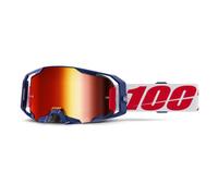 Occhiali motocross 100% ARmatic Mach Z con plexiglass rosso