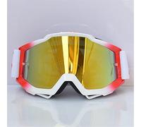 Occhiali Motocross, Da Moto MTB Off-Road Dirt Bike Caschi Moto Ski Sport Glasses in Mountain Bike ( Color : Gradient White )