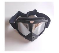 Occhiali Motocross Occhiali da moto, occhiali da equitazione antivento, occhiali da sci per esterni(Silver film)