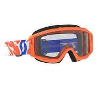Occhiali motocross per bambini SCOTT Primal Youth arancione con plexiglass trasparente