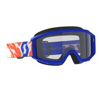 Occhiali motocross per bambini SCOTT Primal Youth blu con plexiglass trasparente
