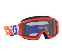 Occhiali motocross per bambini SCOTT Primal Youth rossi con plexiglass trasparente