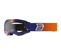 Occhiali motocross per bambini Shot Rocket Kid 2.0 drop arancione con plexiglass trasparente