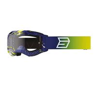 Occhiali motocross per bambini Shot Rocket Kid 2.0 drop blu con plexiglass trasparente