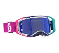 Occhiali motocross SCOTT Prospect 2.0 AMP blu-rosa con plexiglass specchiato blu