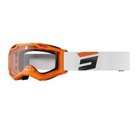 Occhiali motocross Shot Assault 2.0 Claw arancione fluo con plexiglass trasparente