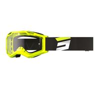 Occhiali motocross Shot Assault 2.0 Claw giallo fluo con plexiglass trasparente