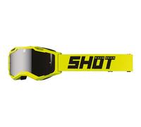 Occhiali motocross Shot Assault 2.0 Solid giallo fluo con vetro iridium