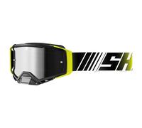 Occhiali motocross Shot Core giallo fluo-bianco con plexiglass iridium