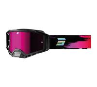 Occhiali motocross Shot Core viola con plexiglass iridio