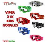 OCCHIALI MX BAMBINI ENDURO MOTOCROSS FUORISTRADA KART QUAT ATV MTB TUTTI I COLOR