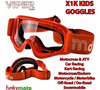 OCCHIALI MX BAMBINI ENDURO MOTOCROSS FUORISTRADA KART QUAT ATV MTB TUTTI I COLOR