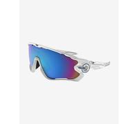 Occhiali Oakley Jawbreaker bianco lucido con lenti Prizm Snow Sapphire Iridium