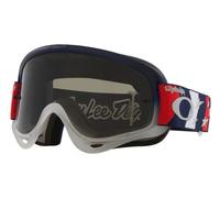 Occhiali oakley o frame mx x troy lee designs rwb stars lente grigio scuro ref oo7029 88
