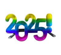 Occhiali per Capodanno 2025 per PC - Occhiali con numeri per felice anno nuovo Accessori per foto, Occhiali 2025, Occhiali digitali, Occhiali divertenti creativi Decorazioni natalizie Oggetti di scena