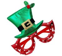 Occhiali per feste in vacanza - Cornice per occhiali per costumi di Natale per feste di Natale - Accessori per le vacanze | Accessorio perfetto per travestimenti, carnevale, regali di Natale o scatole