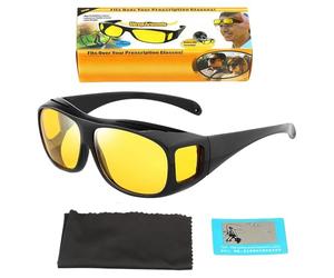 Occhiali Per Guida Notturna Antiriflesso | Occhiali Ergonomici Antivento | OcchialiProtettivi Per Il Con Di Sabbia | Vestibilità Comoda Ed Elegante Per Uomini E Donne Che Camminano