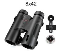 Occhiali per la Visione Notturna Binocolo Professionale 10x42 Telescopio Impermeabile HD con Obiettivo FMC BAK4 for Visione Notturna Bassa for la Caccia al Birdwatching Facile da Mettere a Fuoco (col