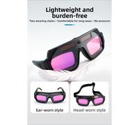 Occhiali per saldatura oscuranti automatici leggeri con energia solare e lenti e